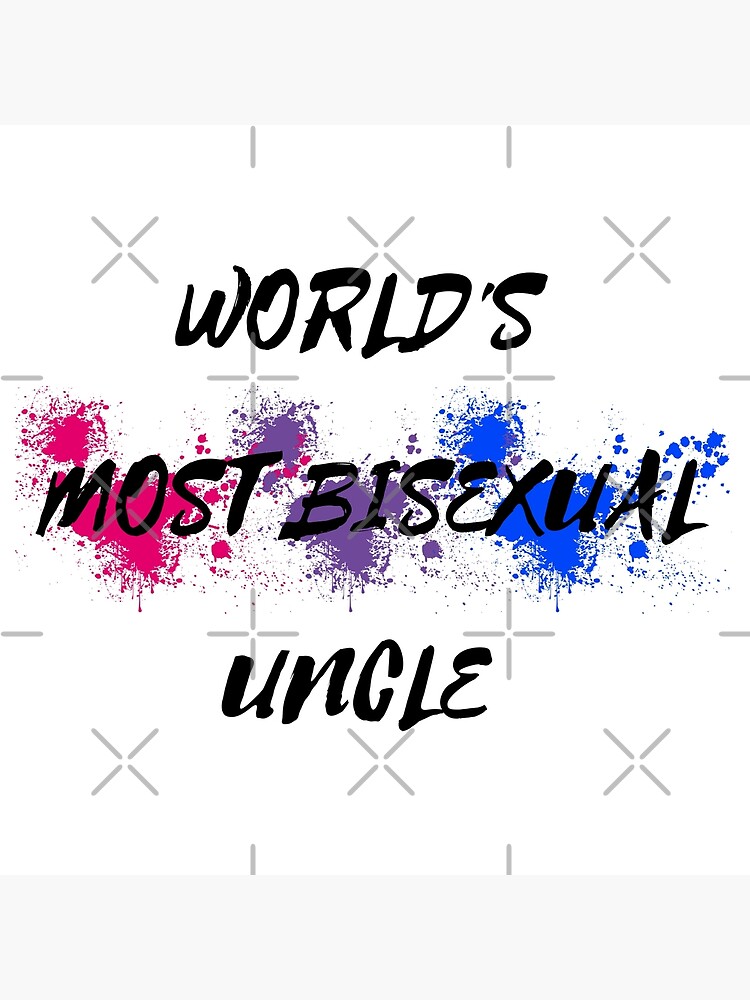 quot World #39 s Most Bisexual Uncle Bi Flag Color Splash quot Poster for Sale by quot World #39 s Most Bisexual Uncle Bi Flag Color Splash quot Poster for Sale by