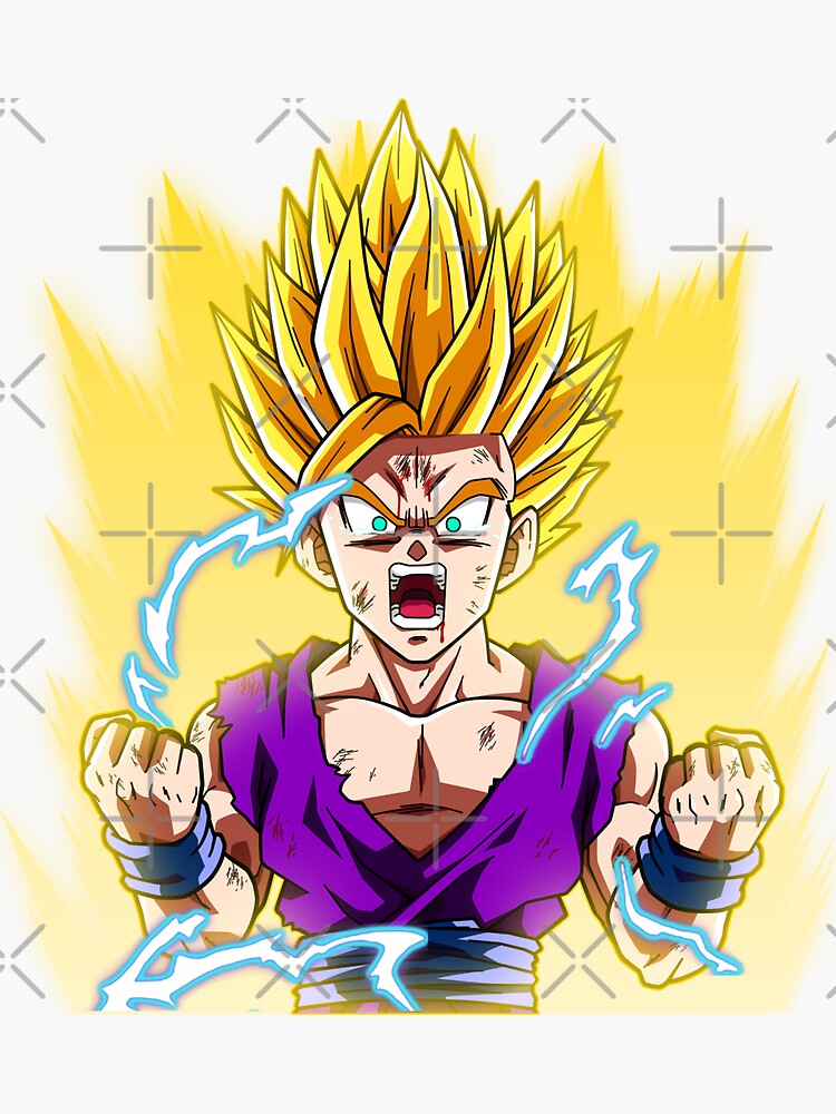 Train Insaiyan Super Saiyan 3 Goku | Sticker