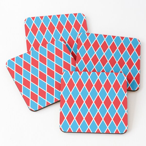 Item preview, Diamond Red Blue Pattern designed and sold by mantrasupply.