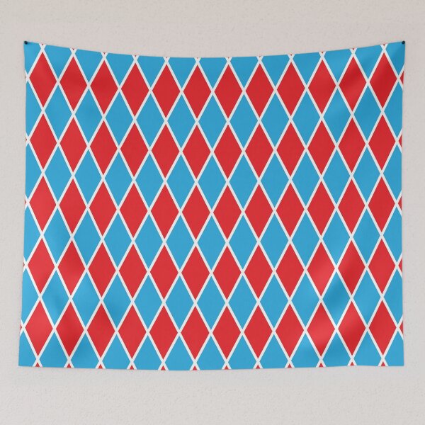 Item preview, Diamond Red Blue Pattern designed and sold by mantrasupply.