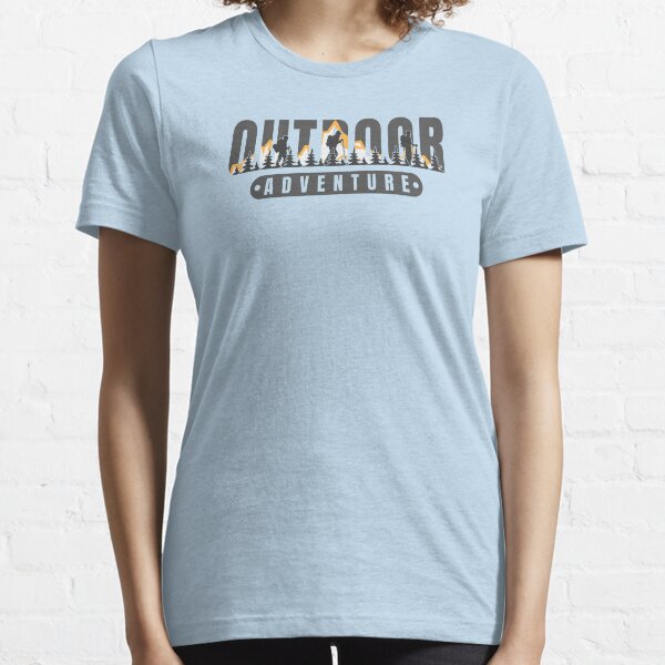 Item preview, Outdoor Adventure lettering with mountains and hikers designed and sold by velisani.