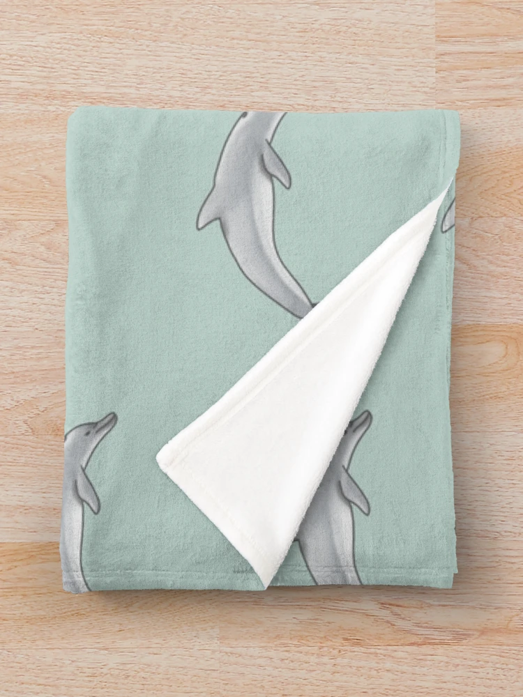 Thumbnail 3 of 6, Throw Blanket, Dolphin designed and sold by Reeseworks.