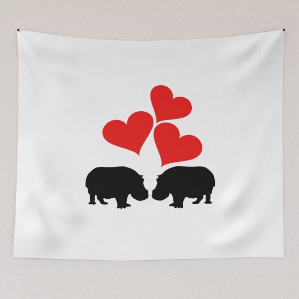 Item preview, Hearts & Hippos designed and sold by DelirusFurittus.