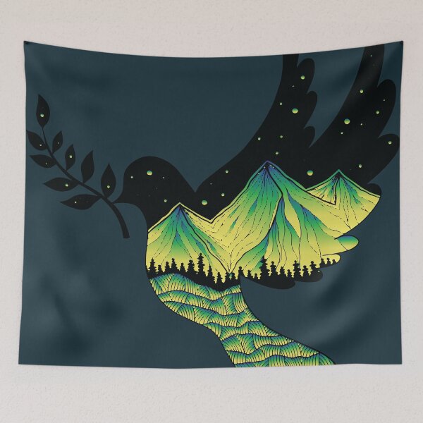 Item preview, wild green peace pigeon  designed and sold by XXgooddeedXX.