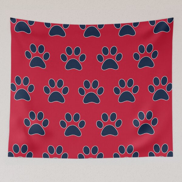 Item preview, Bulldog | Blue on Red designed and sold by HalamoDesigns.