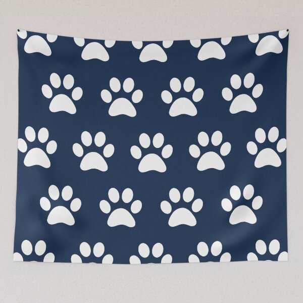 Item preview, Butler | White on Dark Blue designed and sold by HalamoDesigns.