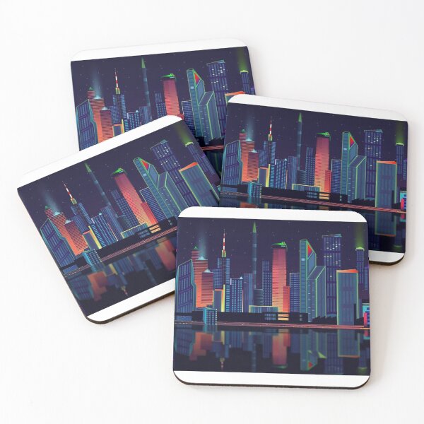 Item preview, amzing night skyline designed and sold by trendarmy.