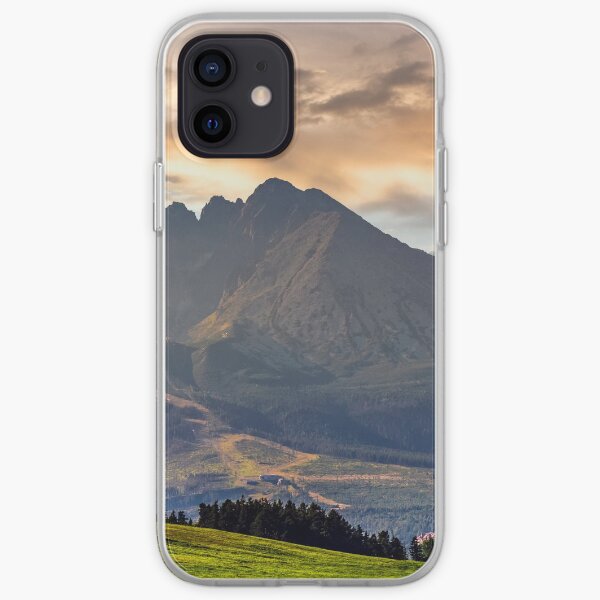 rural field in Tatra mountains iPhone Soft Case