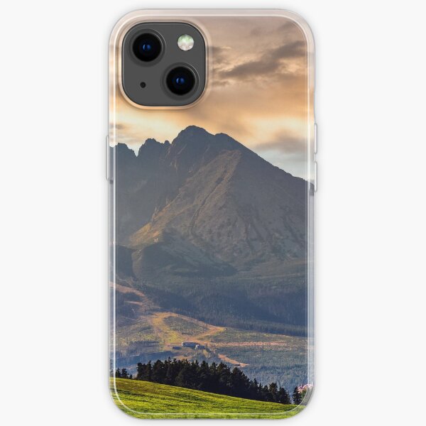 rural field in Tatra mountains iPhone Soft Case