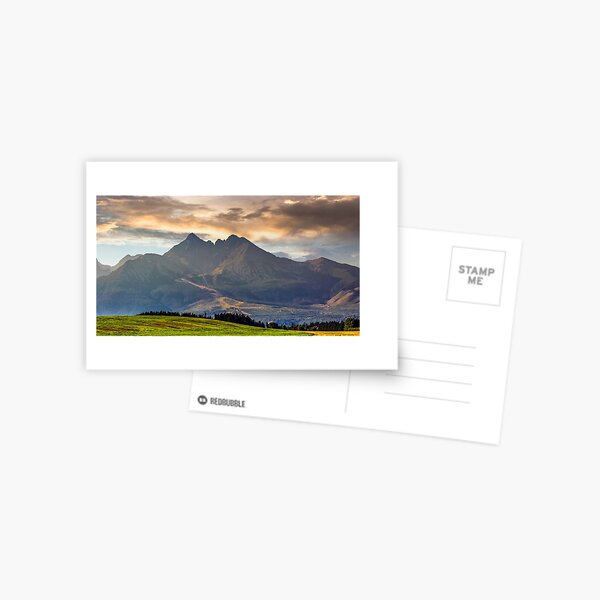 rural field in Tatra mountains Postcard