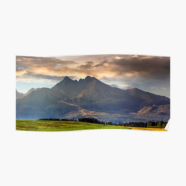 rural field in Tatra mountains Poster