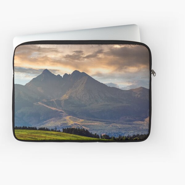 rural field in Tatra mountains Laptop Sleeve