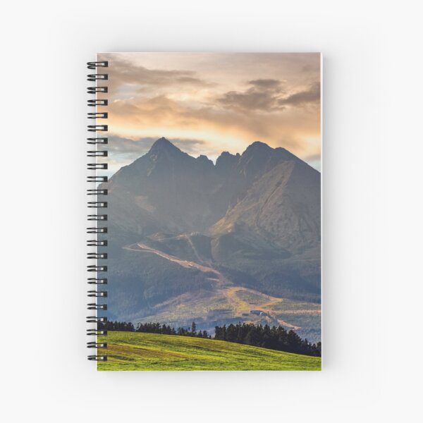 rural field in Tatra mountains Spiral Notebook