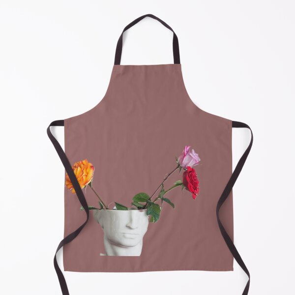 Item preview, Three roses; one pink, one red, and one orange sit in an unusual vase. designed and sold by URbeloved-art.