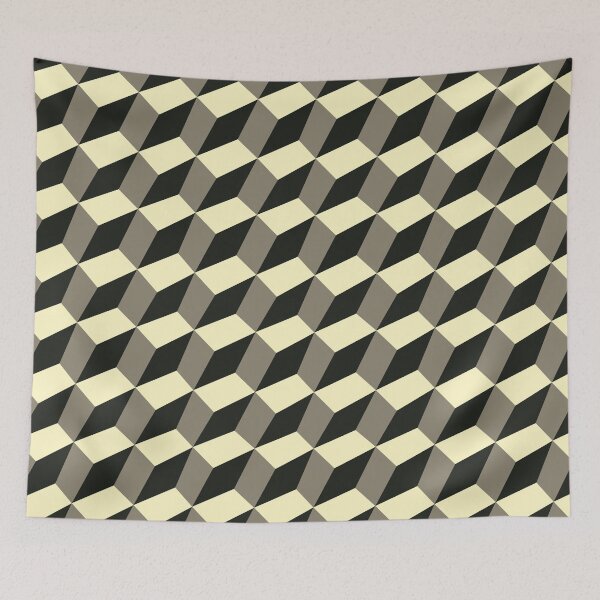 Item preview, Beautiful Patterns - Cubisimo - Optical Illusion designed and sold by Boogosh.