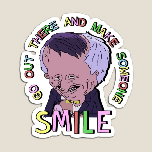 Vista previa del artículo con la obra «Sal y haz sonreír a alguien (amigos sonrientes)», diseñado y vendido por sushibeans.