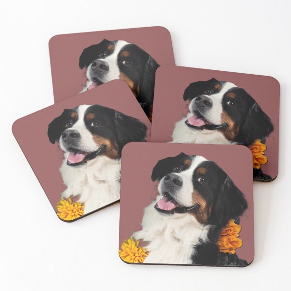 Item preview, Happy Dog Wears Flowers designed and sold by URbeloved-art.