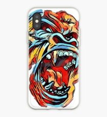 Dope Angry Gorilla - primary colors - ROAR iPhone Case