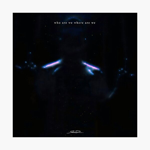 Cosmic Man — "Who Are We Where Are We" Collection Photographic Print