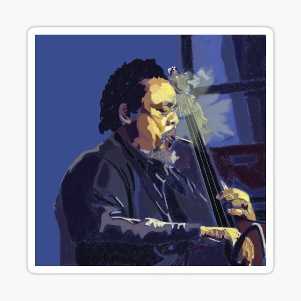 Charles Mingus Illustration Sticker
