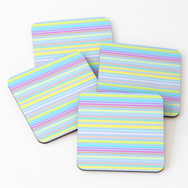 Item preview, Blue multicolor pattern | Blue line pattern designed and sold by lausn.