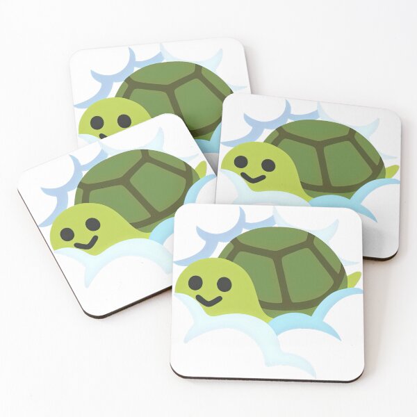 Item preview, Turtle Emoji in Clouds, living in your walls (Here's Johnny!)  designed and sold by oddworldcrash.