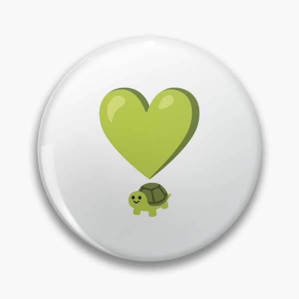 Item preview, Turtle Emoji Heart (I <3 Turtles) designed and sold by oddworldcrash.