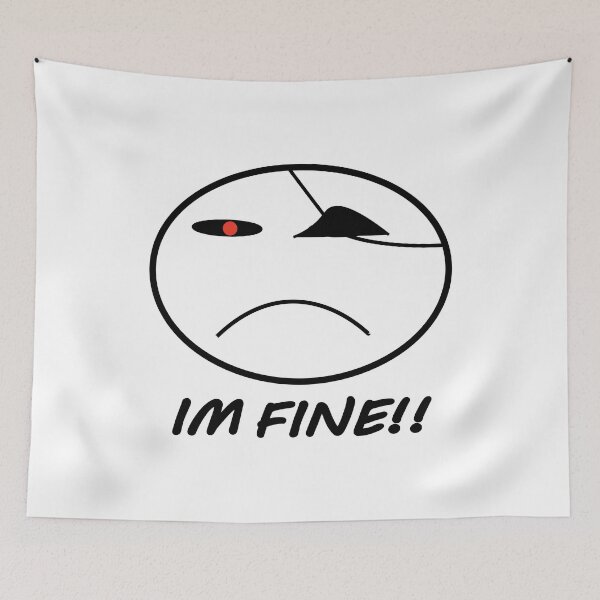 Item preview, I'm Fine!! (Dead From Inside) designed and sold by weirdandstrange.