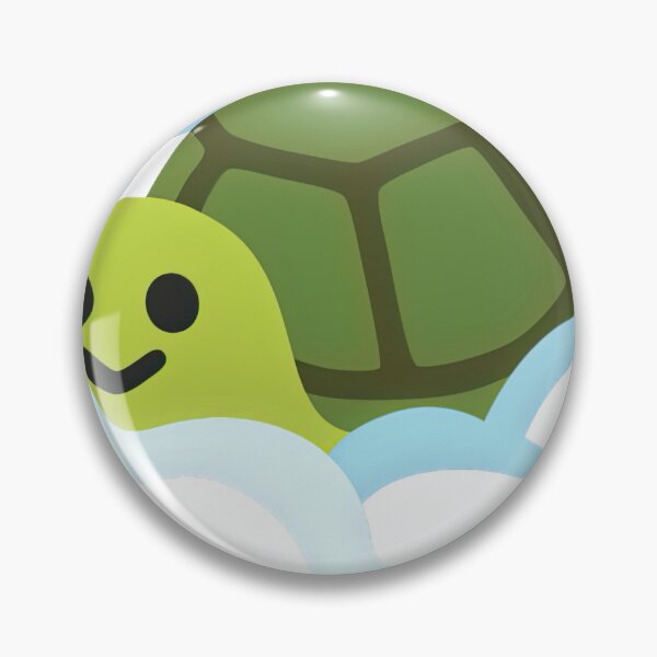 Item preview, Turtle Emoji in Clouds, living in your walls (Here's Johnny!)  designed and sold by oddworldcrash.