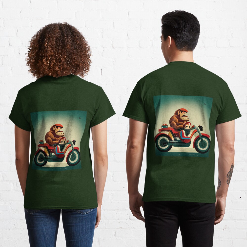 Donkey Kong & Mario bikers Classic T-Shirt by The-Diamond-Art