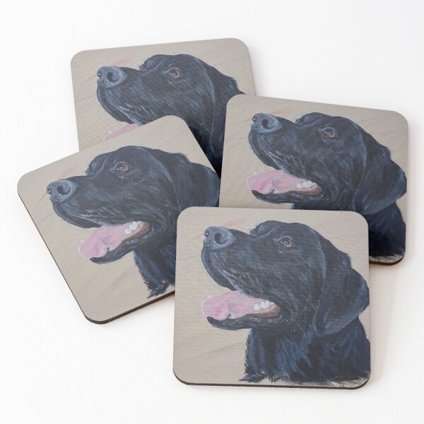 Item preview, Black Labrador Painting designed and sold by Art by Kirsten Sneath.