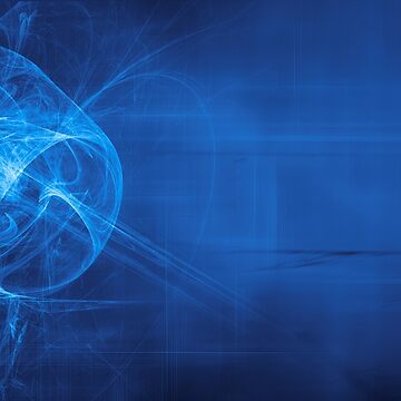 Artwork thumbnail, blue alien space dreams composite abstract background by mike-pellinni