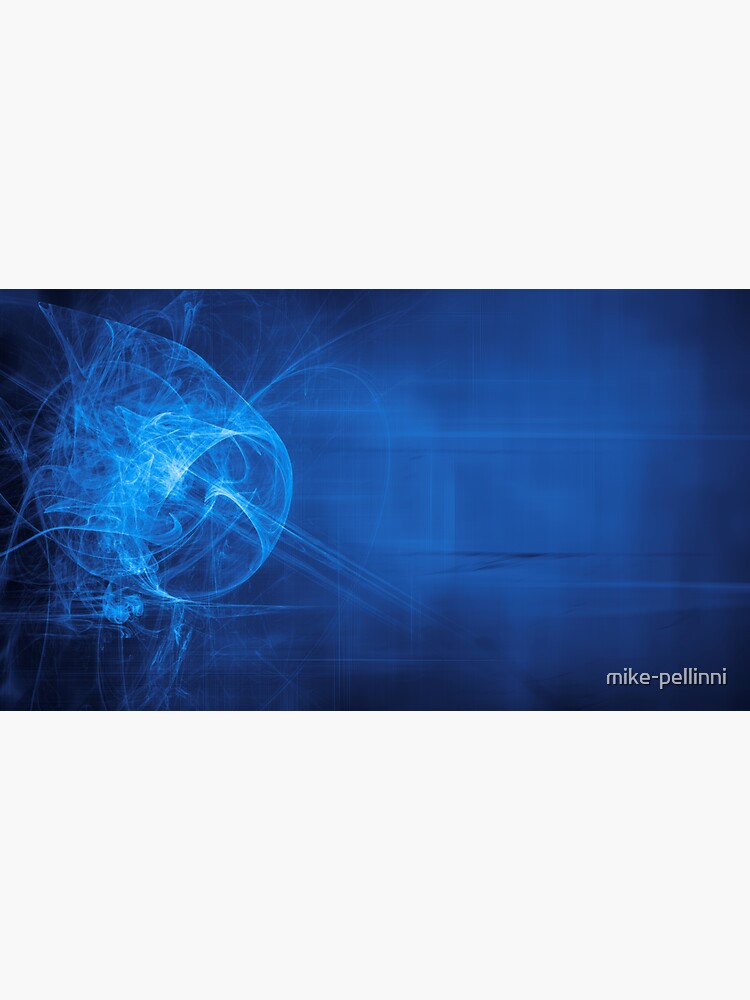 Thumbnail 3 of 3, Sticker, blue alien space dreams composite abstract background designed and sold by mike-pellinni.