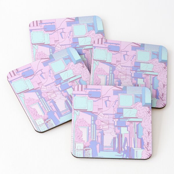Item preview, Anime Aesthetic Pink And Blue Street designed and sold by Avani01.