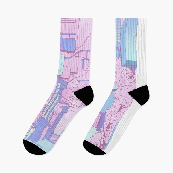 Item preview, Anime Aesthetic Pink And Blue Street designed and sold by Avani01.