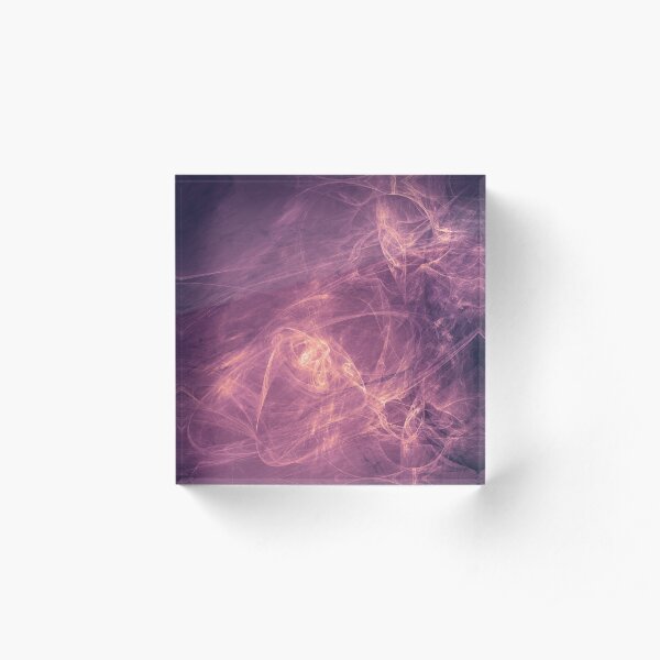 purple alien space dreams composite abstract background Acrylic Block