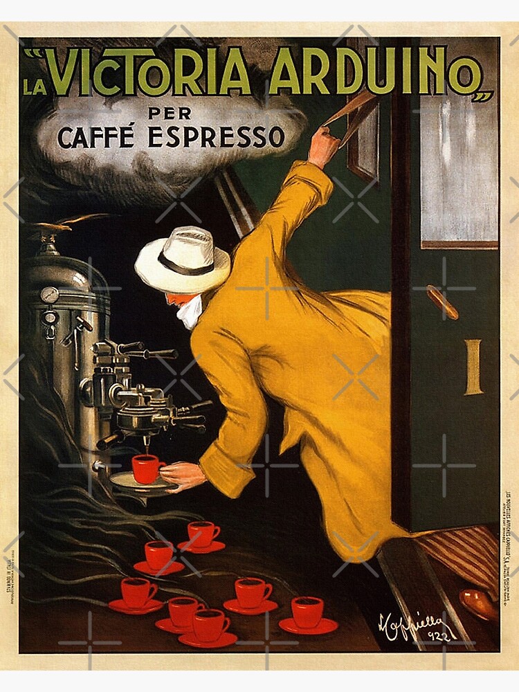 Disover Vintage Poster - Italy - Coffee - Victoria Arduino,La Victoria Arduino - Coffee Maker - Caffé Espresso Premium Matte Vertical Poster