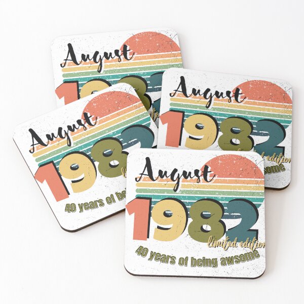 Item preview, August 1982 40 Years Of Being Awesome Limited Edition Since Old Vintage  designed and sold by xbatata.