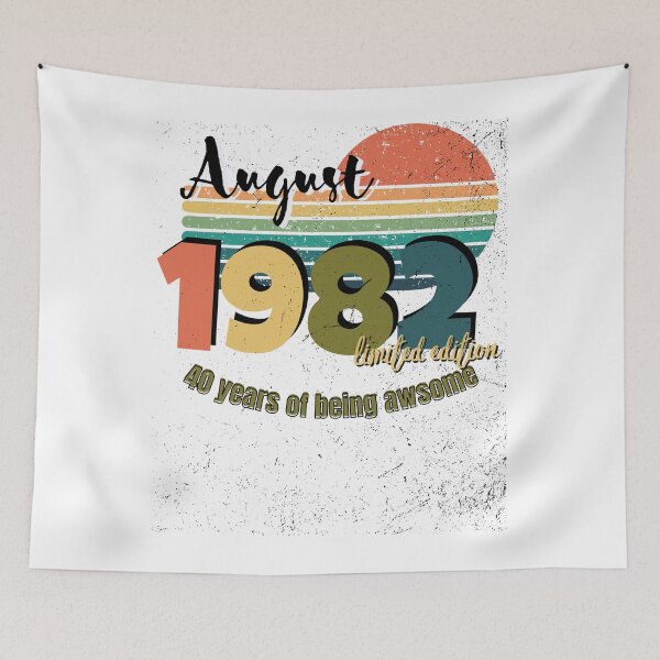Item preview, August 1982 40 Years Of Being Awesome Limited Edition Since Old Vintage  designed and sold by xbatata.