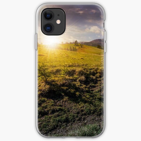 snowy tops of carpathians in springtime iPhone Soft Case