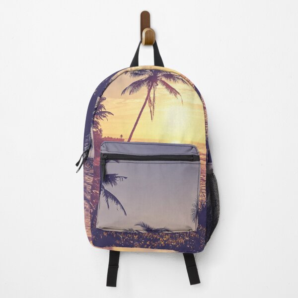 Item preview, Tropical Beach With Palm Trees designed and sold by PotluckPrints.
