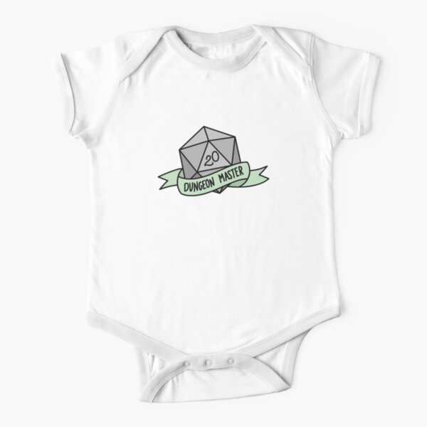 D20 - Dungeon Master Short Sleeve Baby One-Piece