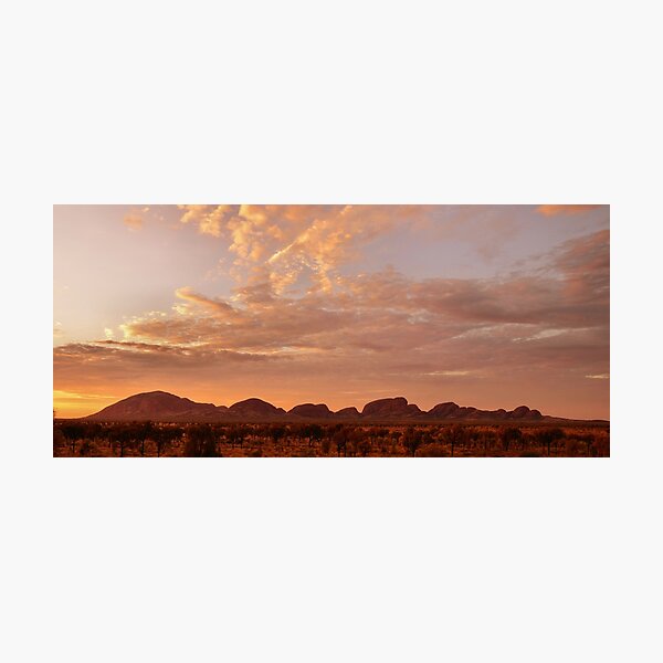 Item preview, Sunset at Kata Tjuta designed and sold by ScarlettImages.