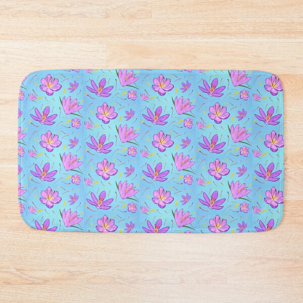 Item preview, Saffron floral pattern  designed and sold by Floralfusion.