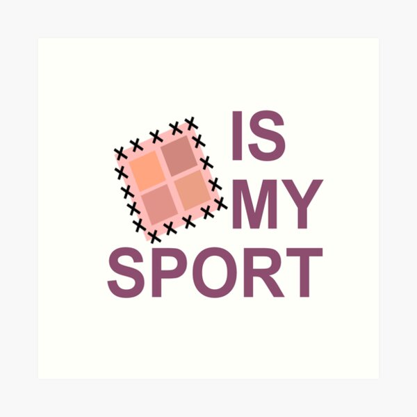 Aperçu de l'œuvre QUILTING EST MON SPORT créée et vendue par CalliopeSt.