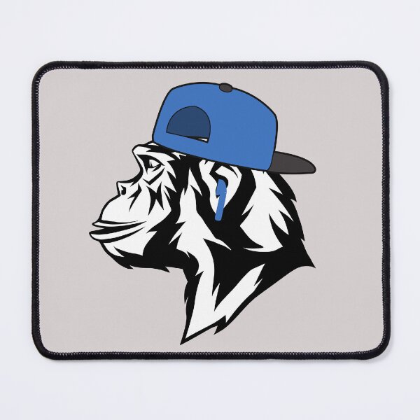 Item preview, Blue Cap Hip Hop Monkey For A Street Music Lovers And Rappers - Hip Hop Monkey designed and sold by Funwithmusic.