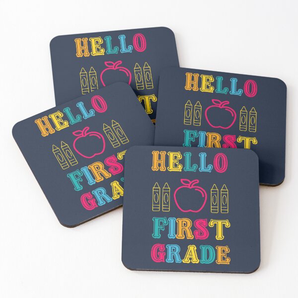 Item preview, Back to School Hello First grade | Back to School Hello First Grade | Hello 1st Grade |  goodbye kindergarten   | Back to School First grade teacher | first day of school first grade teacher designed and sold by Saffire6.