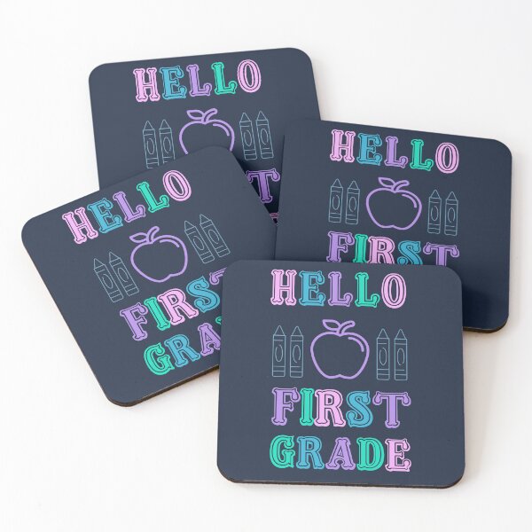 Item preview, Back to School Hello First grade | Back to School Hello First Grade | Hello 1st Grade |  goodbye kindergarten   | Back to School First grade teacher | first day of school first grade teacher designed and sold by Saffire6.