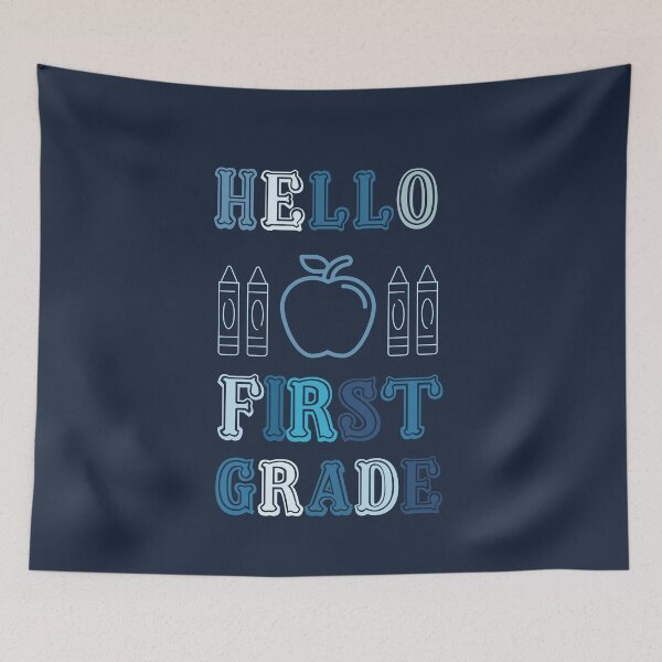 Item preview, Back to School Hello First grade | Back to School Hello First Grade | Hello 1st Grade |  goodbye kindergarten   | Back to School First grade teacher | first day of school first grade teacher designed and sold by Saffire6.