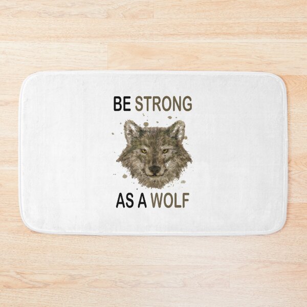 Artikelvorschau, Sei stark wie ein Wolf - Motivationszitat - entworfen und verkauft von Ach B.
